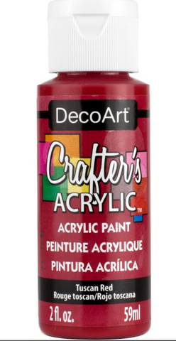DecoArt acrylic paint tuscan red