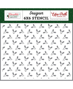 Echo Park stencil Mistletoe