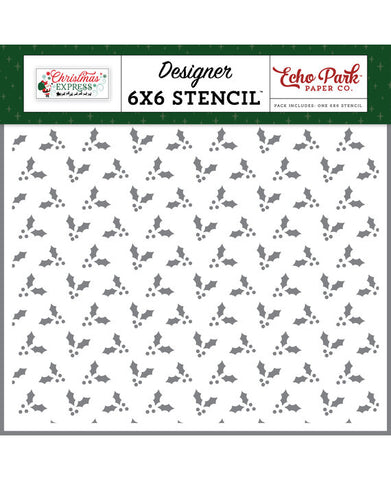Echo Park stencil Mistletoe