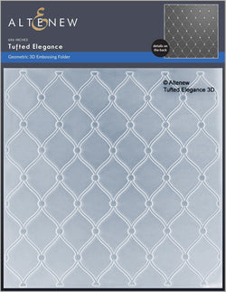 Altenew 3D tufted elegance embossing folder - PRE-ORDER