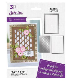 Gemini Deep Border Garden Lattice Create-a-Card Dies (GEM-MD-CAD-GALA)