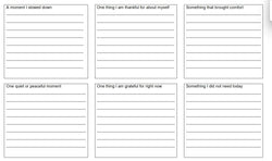 Gratitude journalling card prompts (FREE) - 18 cards