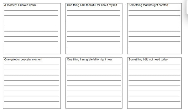 Gratitude journalling card prompts (FREE) - 18 cards
