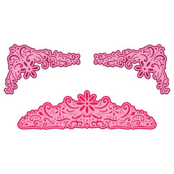 Heartfelt Creations delicate daisy corner & border die set