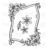 Heartfelt  Creations curvy floral frame stamp-and-die set