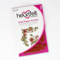 Heartfelt Creations wild poppy accents - stamp, die  set