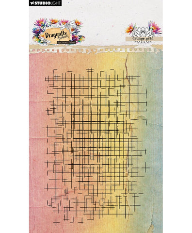 HE Dragonfly Dreams Clear Stamp Grunge grid 1 Pieces - Pre-order