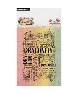 HE Dragonfly Dreams Clear Stamp Grunge word cloud 1 Pieces - pre-order