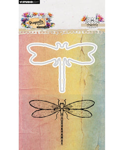 HE Dreams Dragonfly Stamp & Cutting Die Dragonfly 2 Pieces - Pre-order
