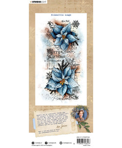 Studio Light poinsettia songs stamp