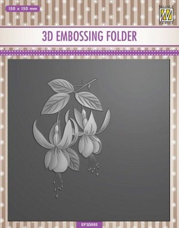 Nellies 3D embossing folder - Fuchsia