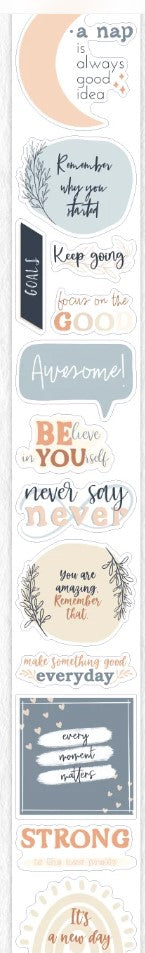 Washi tape  stickers - Motivational - Never say never