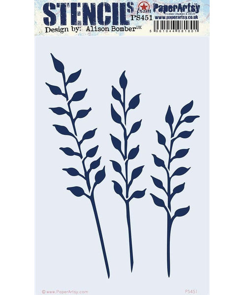 Paper Artsy stencil 451 EAB - leaves