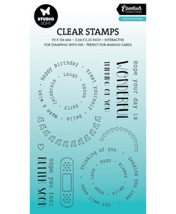 Studio Light  sentiment stamp set - rotation wheel essentials