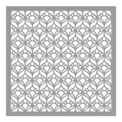 Spellbinders stencil- kaleidoscope window
