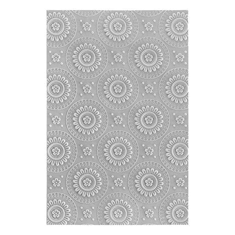 Spellbinders 3D embossing folder mandala blooms