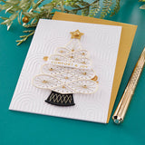 Spellbinders stitched Christmas tree die set