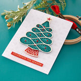 Spellbinders stitched Christmas tree die set