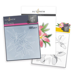 Altenew dreaming day lilies embossing folder, stencils and die- PRE-ORDER