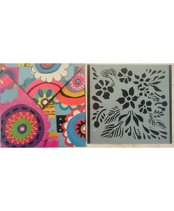 Art By Marlene stencil flowers