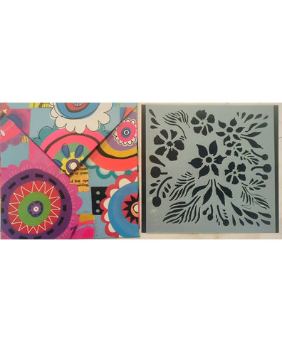 Art By Marlene stencil flowers
