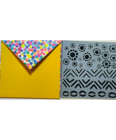 Art By Marlene stencil geo forms