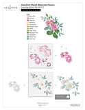 Altenew 3playful watercolor flowers stencil set - PRE-ORDER