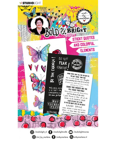 Art By Marlene sticker pad sticky quotes and elements bright & bold