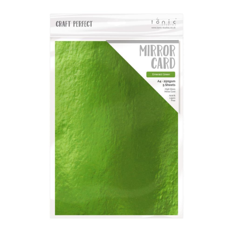 Tonic Craft mirror card A4 emerald green - PRE-ORDER