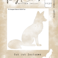 Tracy Evans 4x4 inch stencil fox