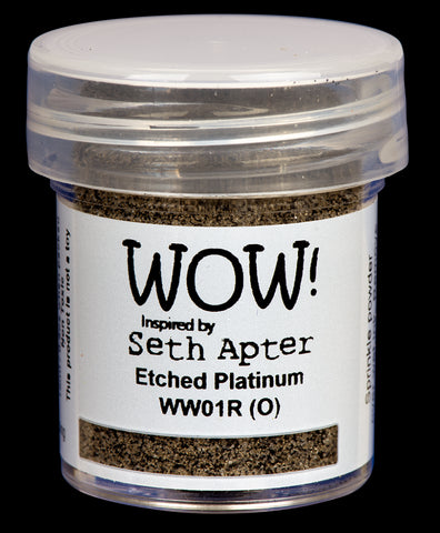 Wow embossing powder - etched platinum