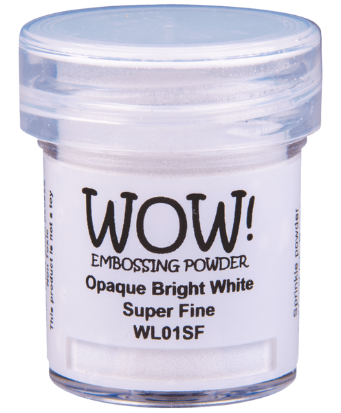 Wow embossing powder - opaque bright white - superfine
