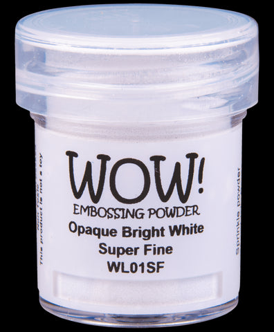 Wow embossing powder - opaque bright white - superfine