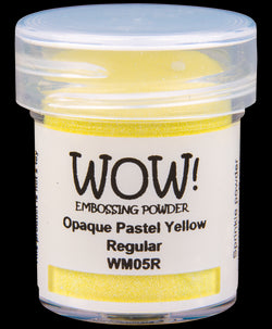 Wow embossing powder opaque pastel yellow