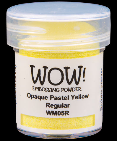 Wow embossing powder opaque pastel yellow