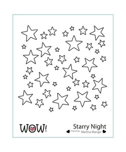 Wow stencil - Starry nights