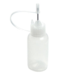 Ultra fine tip glue applicator with cap