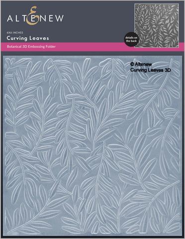 Altenew  - 3D embossing folder - Curving leaves