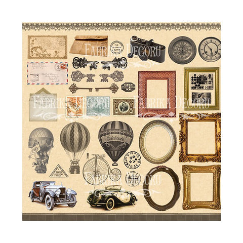 Fabrika shabby memory fussy-cut sheet