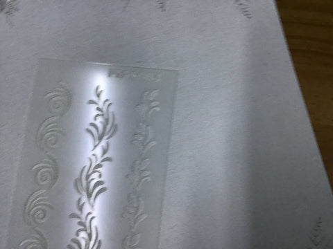 The Purple Magnolia stencil - PM-S004 swirls