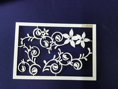 The Purple Magnolia chipboard PM003 Swirls small