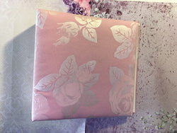 Album 20x20 cm - Soft fabric cover pink floral