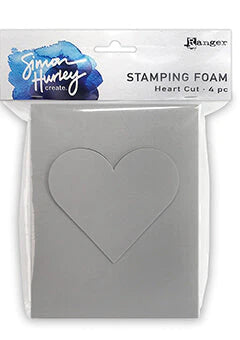 Stamping foam heart cut (2 pieces)