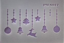 Christmas joy - Stencil PM-S017 Hanging ornaments