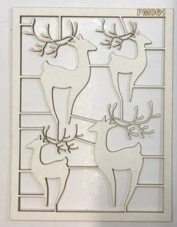 Christmas joy - Chipboard PM061 Reindeer