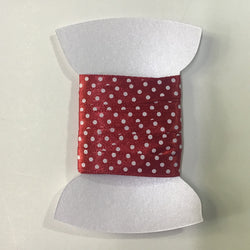 Ribbon red dots 10mm wide