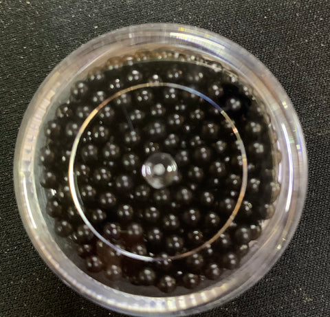 Flower pearls - Black 3 mm