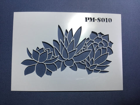 The Purple Magnolia stencil PM-S010