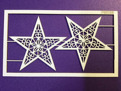 The Purple Magnolia chipboard PM036 Christmas star