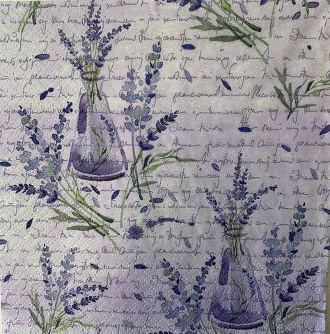 Serviette lavender (single)